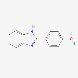 molecular formula C13H10N2O B1298088 4-(1H-苯并咪唑-2-基)苯酚 CAS No. 6504-13-8