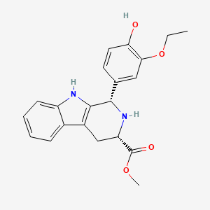 (1S,3S)-Methyl 1-(3-ethoxy-4-hydroxyphenyl)-2,3,4,9-tetrahydro-1H-pyrido[3,4-b]indole-3-carboxylate