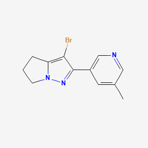 3-Bromo-2-(5-methylpyridin-3-yl)-5,6-dihydro-4H-pyrrolo[1,2-b]pyrazole