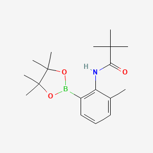 N-(2-Methyl-6-(4,4,5,5-tetramethyl-1,3,2-dioxaborolan-2-yl)phenyl)pivalamide