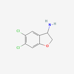 5,6-Dichloro-2,3-dihydrobenzofuran-3-amine