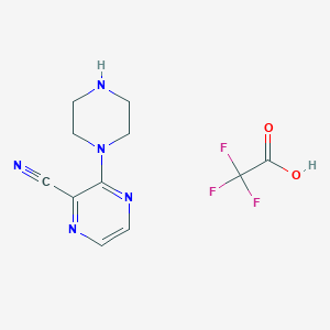 3-(Piperazin-1-yl)pyrazine-2-carbonitrile 2,2,2-trifluoroacetate