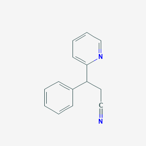 3-Phenyl-3-(pyridin-2-yl)propanenitrile