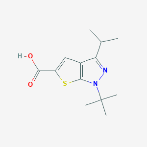 1-(tert-Butyl)-3-isopropyl-1H-thieno[2,3-c]pyrazole-5-carboxylic acid