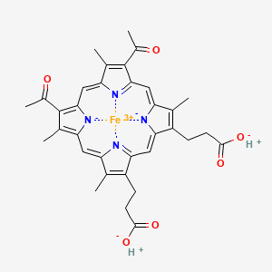 Fe(III) 2,4-Diacetyl deuteroporphyrin IX chloride