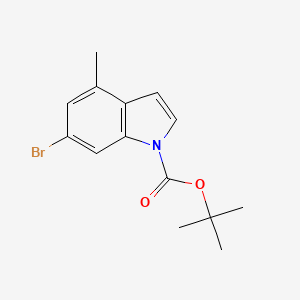 molecular formula C14H16BrNO2 B12981004 tert-Butyl 6-bromo-4-methyl-1H-indole-1-carboxylate 