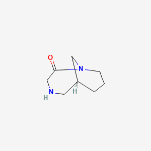 molecular formula C8H14N2O B12981008 (6S)-1,4-Diazabicyclo[4.3.1]decan-2-one 