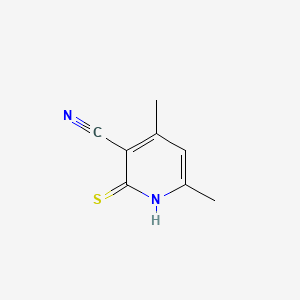 molecular formula C8H8N2S B1298107 2-巯基-4,6-二甲基烟腈 CAS No. 54585-47-6