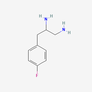 molecular formula C9H13FN2 B12981070 3-(4-Fluorophenyl)propane-1,2-diamine 