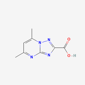 molecular formula C8H8N4O2 B1298108 5,7-二甲基-[1,2,4]三唑并[1,5-a]嘧啶-2-羧酸 CAS No. 87253-62-1