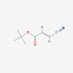 molecular formula C8H11NO2 B12981096 (E)-tert-Butyl 3-cyanoacrylate 