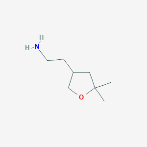 2-(5,5-Dimethyloxolan-3-yl)ethan-1-amine