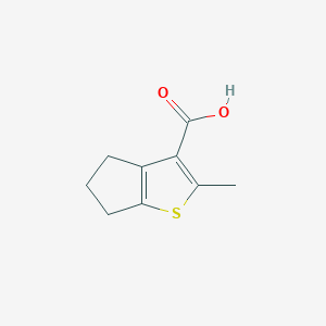 molecular formula C9H10O2S B12981107 2-Methyl-5,6-dihydro-4H-cyclopenta[b]thiophene-3-carboxylic acid 