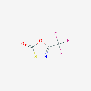 molecular formula C3F3NO2S B12981118 5-(Trifluoromethyl)-1,3,4-oxathiazol-2-one 