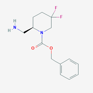 Benzyl (R)-2-(aminomethyl)-5,5-difluoropiperidine-1-carboxylate