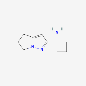 1-(5,6-Dihydro-4H-pyrrolo[1,2-b]pyrazol-2-yl)cyclobutan-1-amine