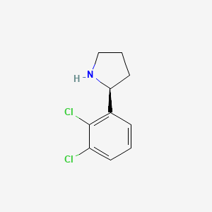 molecular formula C10H11Cl2N B12981121 (S)-2-(2,3-Dichlorophenyl)pyrrolidine 