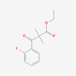 Ethyl 3-(2-fluorophenyl)-2,2-dimethyl-3-oxopropanoate