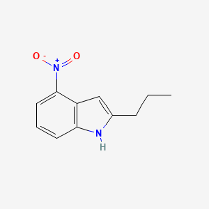 molecular formula C11H12N2O2 B12981177 4-Nitro-2-propyl-1H-indole 