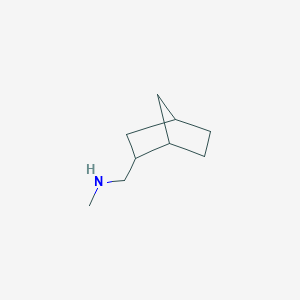 molecular formula C9H17N B12981181 1-(Bicyclo[2.2.1]heptan-2-yl)-N-methylmethanamine 