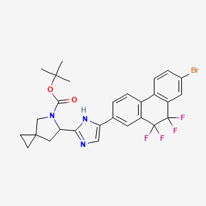 tert-Butyl 6-(5-(7-bromo-9,9,10,10-tetrafluoro-9,10-dihydrophenanthren-2-yl)-1H-imidazol-2-yl)-5-azaspiro[2.4]heptane-5-carboxylate