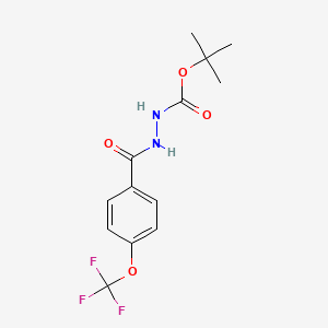 Tert-butyl 2-(4-(trifluoromethoxy)benzoyl)hydrazinecarboxylate