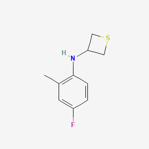 N-(4-Fluoro-2-methylphenyl)thietan-3-amine