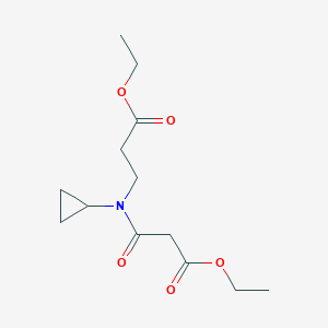 Ethyl 3-(cyclopropyl(3-ethoxy-3-oxopropyl)amino)-3-oxopropanoate