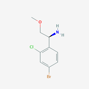 (S)-1-(4-Bromo-2-chlorophenyl)-2-methoxyethanamine