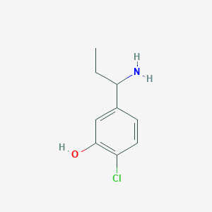 5-(1-Aminopropyl)-2-chlorophenol