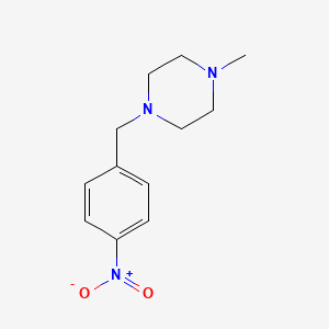 molecular formula C12H17N3O2 B1298130 1-甲基-4-(4-硝基苄基)哌嗪 CAS No. 70261-81-3