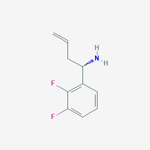 molecular formula C10H11F2N B12981348 (S)-1-(2,3-Difluorophenyl)but-3-en-1-amine 