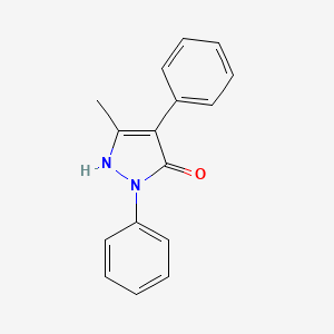 molecular formula C16H14N2O B1298135 3-methyl-1,4-diphenyl-1H-pyrazol-5-ol CAS No. 79481-69-9