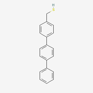 molecular formula C19H16S B12981392 [4-(4-phenylphenyl)phenyl]methanethiol 