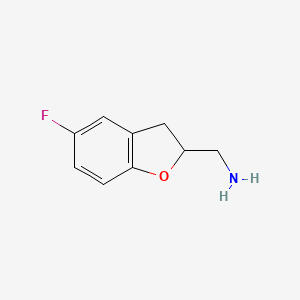 (5-Fluoro-2,3-dihydrobenzofuran-2-yl)methanamine