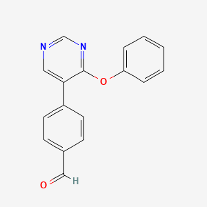 4-(4-Phenoxypyrimidin-5-yl)benzaldehyde