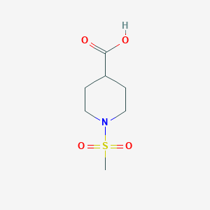 molecular formula C7H13NO4S B1298142 1-(Methylsulfonyl)piperidine-4-carboxylic acid CAS No. 280772-00-1