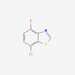 molecular formula C7H3ClINS B12981438 7-Chloro-4-iodobenzo[d]thiazole 