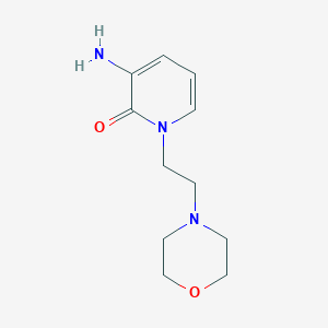 molecular formula C11H17N3O2 B12981445 3-Amino-1-(2-morpholinoethyl)pyridin-2(1H)-one 