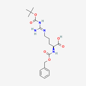 molecular formula C19H28N4O6 B12981456 N2-((Benzyloxy)carbonyl)-Nw-(tert-butoxycarbonyl)-L-arginine 