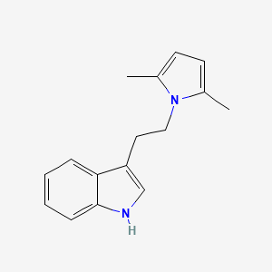 molecular formula C16H18N2 B1298146 3-[2-(2,5-dimethyl-1H-pyrrol-1-yl)ethyl]-1H-indole CAS No. 95399-28-3