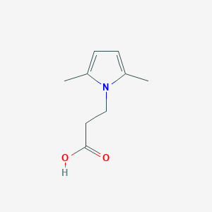 molecular formula C9H13NO2 B1298147 3-(2,5-dimethyl-1H-pyrrol-1-yl)propanoic acid CAS No. 134796-54-6