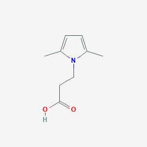 molecular formula C9H13NO2 B1298147 3-(2,5-ジメチル-1H-ピロール-1-イル)プロパン酸 CAS No. 134796-54-6