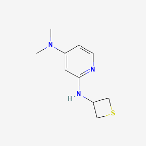 molecular formula C10H15N3S B12981494 N4,N4-Dimethyl-N2-(thietan-3-yl)pyridine-2,4-diamine 