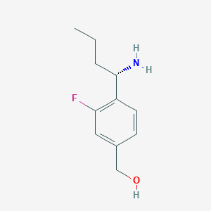 (S)-(4-(1-Aminobutyl)-3-fluorophenyl)methanol