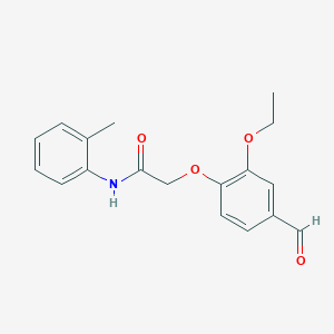 molecular formula C18H19NO4 B1298153 2-(2-ethoxy-4-formylphenoxy)-N-(2-methylphenyl)acetamide CAS No. 247592-68-3