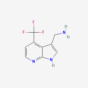 (4-(Trifluoromethyl)-1H-pyrrolo[2,3-b]pyridin-3-yl)methanamine