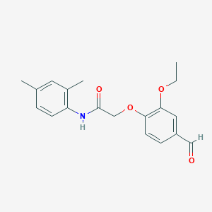 molecular formula C19H21NO4 B1298155 N-(2,4-dimethylphenyl)-2-(2-ethoxy-4-formylphenoxy)acetamide CAS No. 247592-86-5