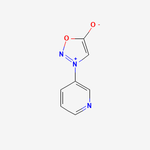 molecular formula C7H5N3O2 B12981566 Sydnone, 3-(3-pyridinyl)- CAS No. 5226-94-8