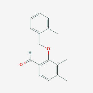 3,4-Dimethyl-2-((2-methylbenzyl)oxy)benzaldehyde